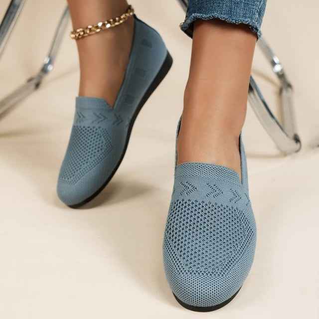 Luftige Slip-On-Sneaker mit niedrigem Schnitt für Damen