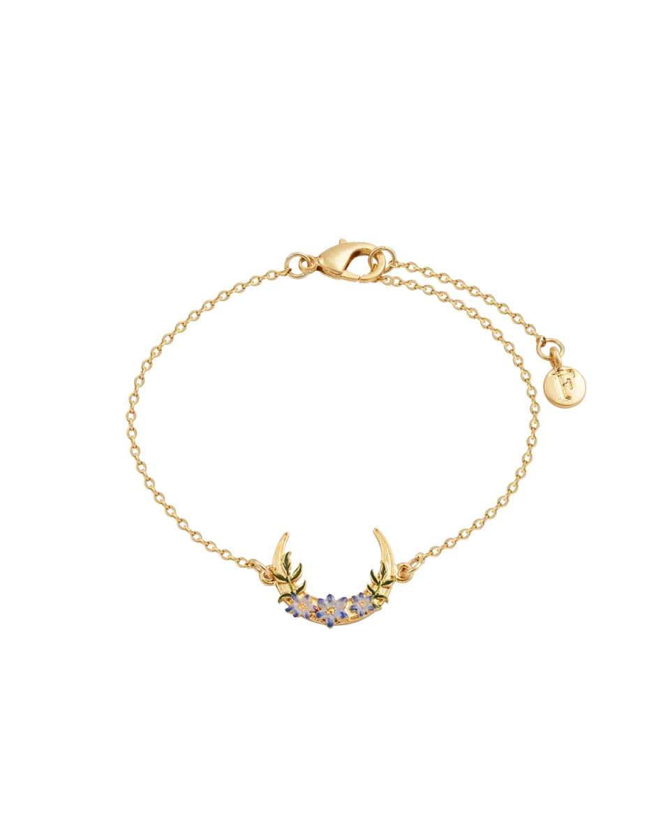 Gold Nightshade Moon Bracelet