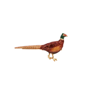 Gold Pheasant Brooch