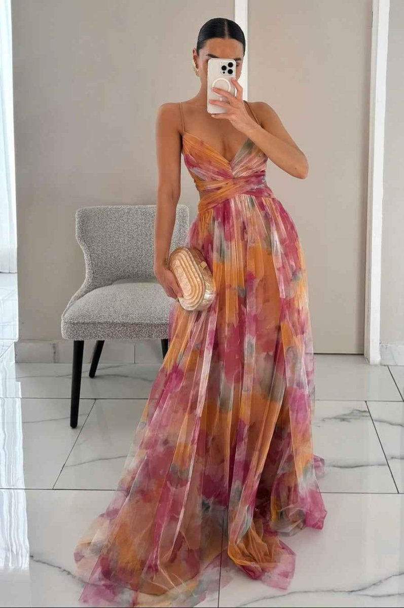Ava: Elegantes Maxikleid für mühelosen Glamour Damen