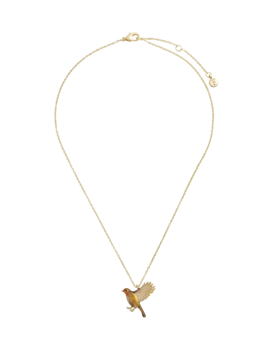 Enamel Robin Necklace – Bild 4