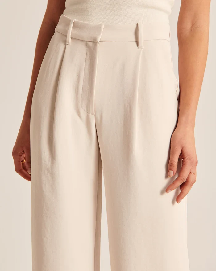 Bequeme Weite Hosen Damen Baumwolle – Bild 8
