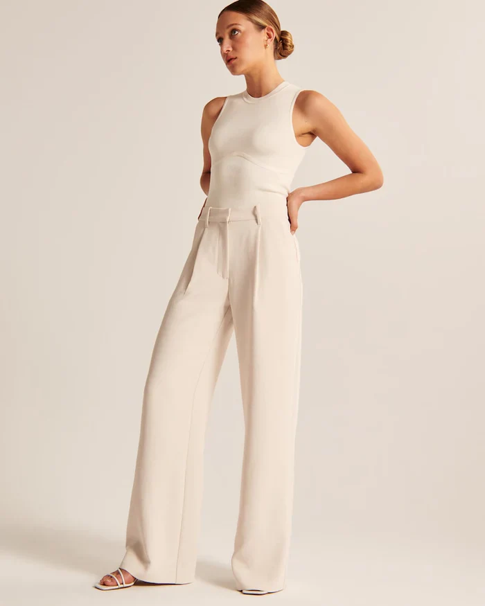 Bequeme Weite Hosen Damen Baumwolle – Bild 9
