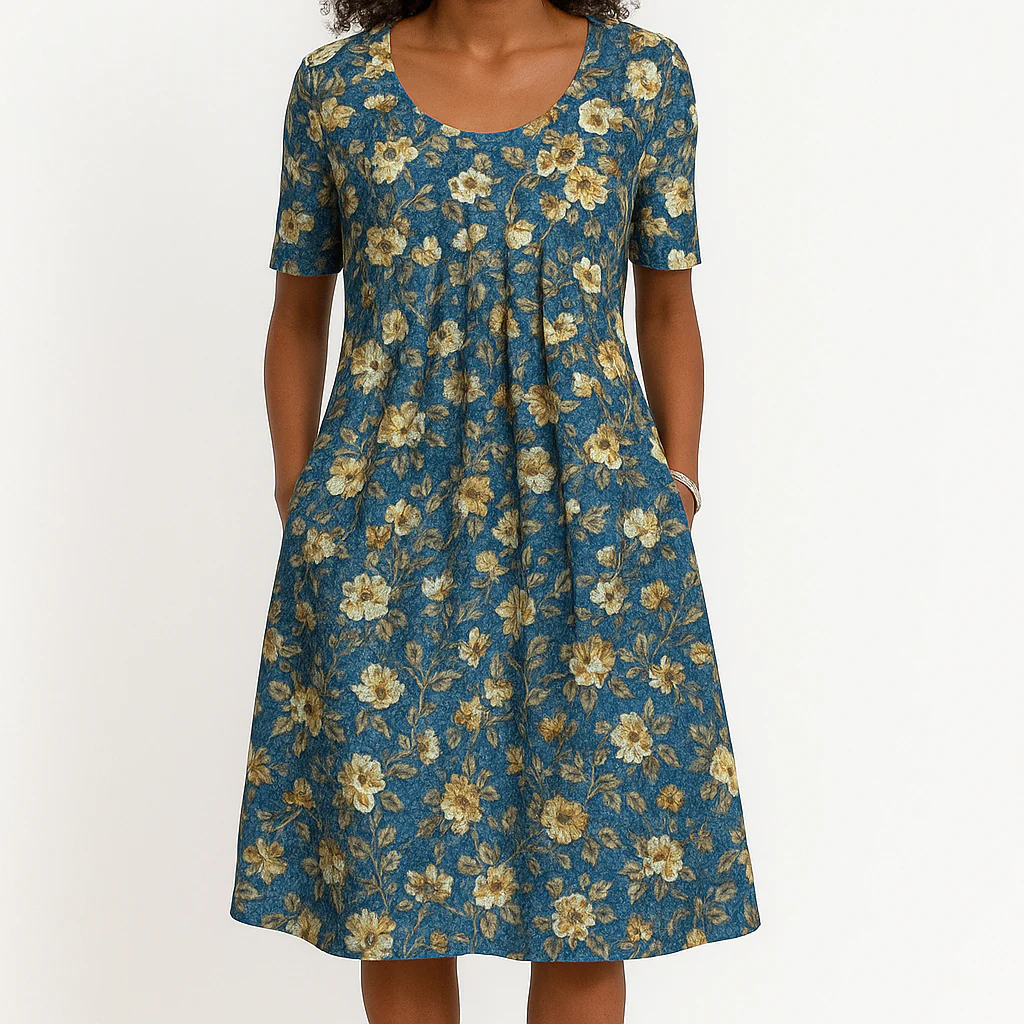 Damen Romantisches Sommerkleid Casual Elegant – Bild 6