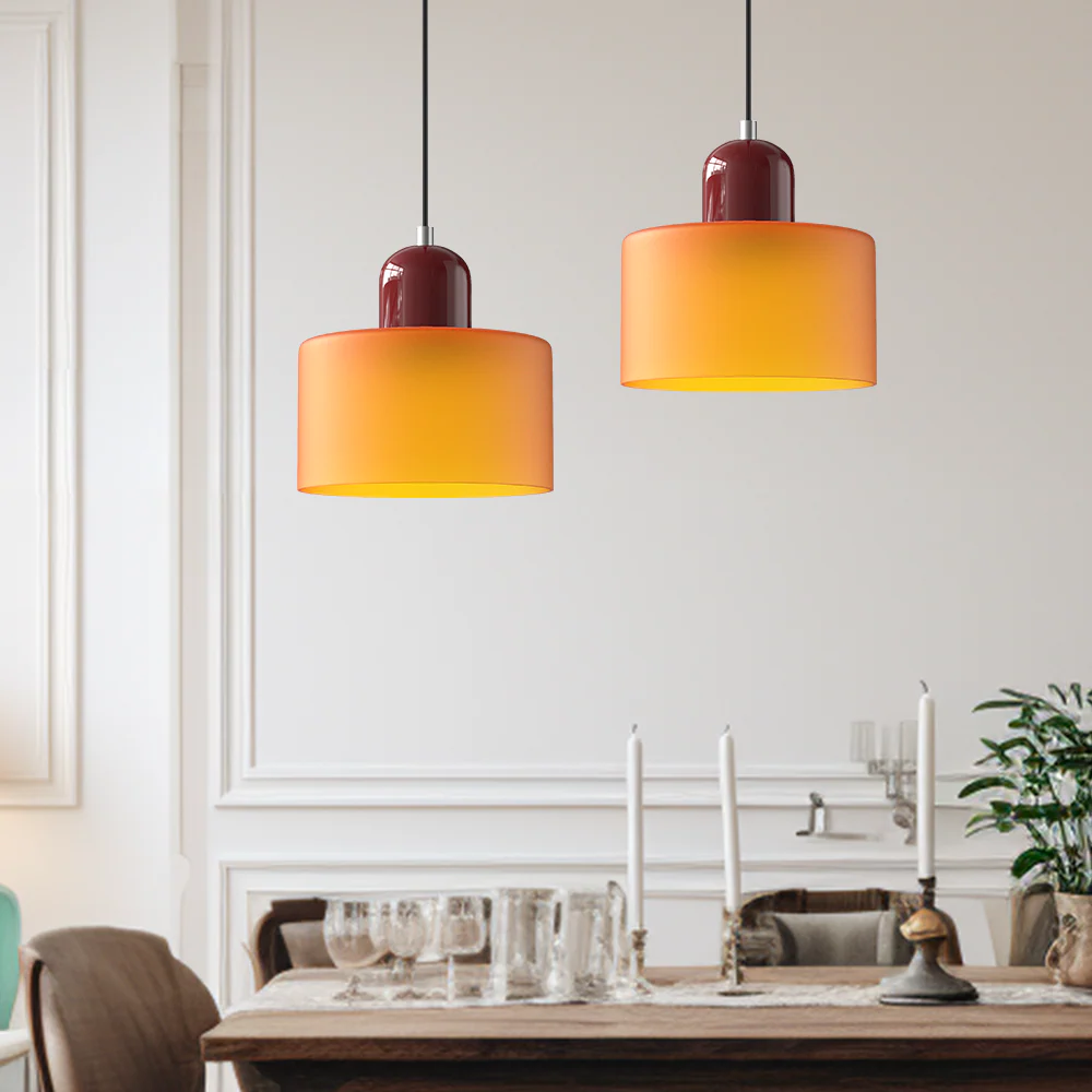 Moderne LED Glaspendel mit E27 Fassung – Bild 8