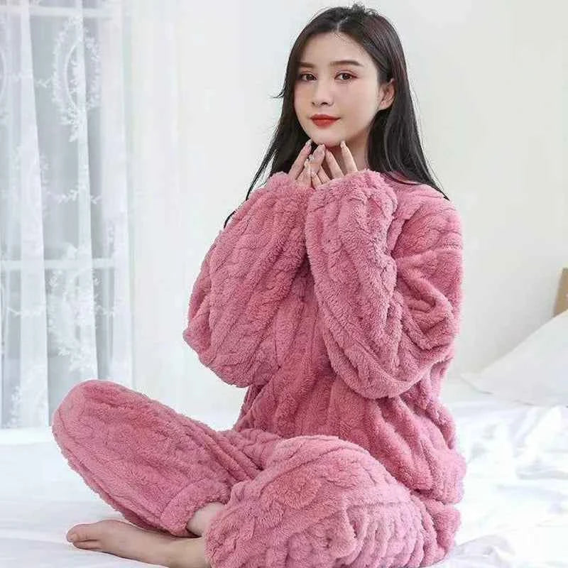 Abigail Damen Ultra Kuscheliges Winter Lounge Set für Ultimativen Komfort