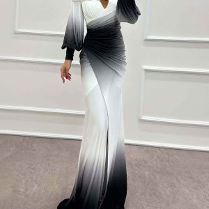 Luxus-Verlaufkleid Damen