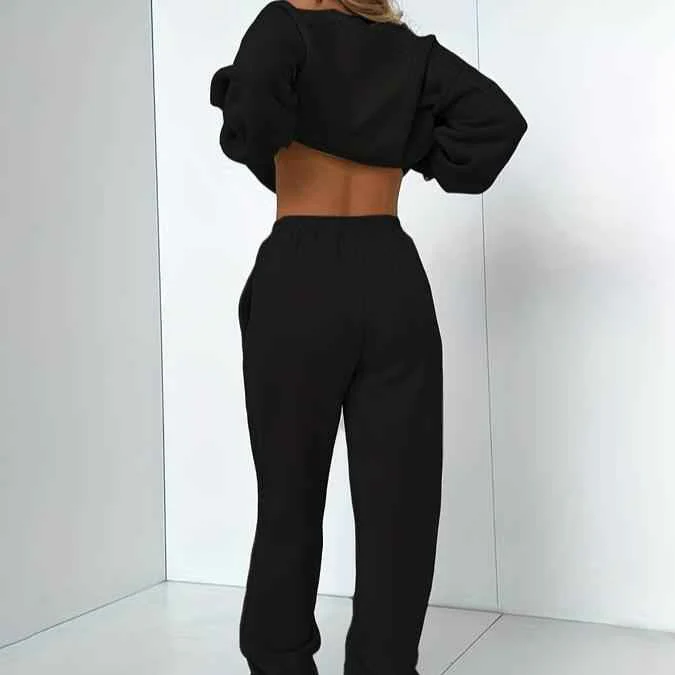 Damen-Set aus Sweatshirt und Jogger – Bild 8
