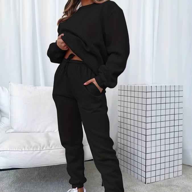 Damen-Set aus Sweatshirt und Jogger