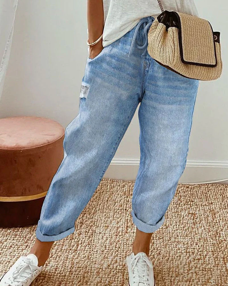 Trendige legere Jeans mit bequemen Taschen für jeden Tag