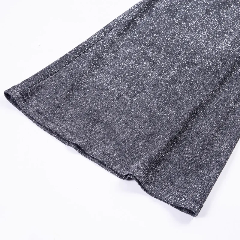 Elegante Damen-Hohe Taille-Hose mit Glitzer für einen glamourösen Look – Bild 7