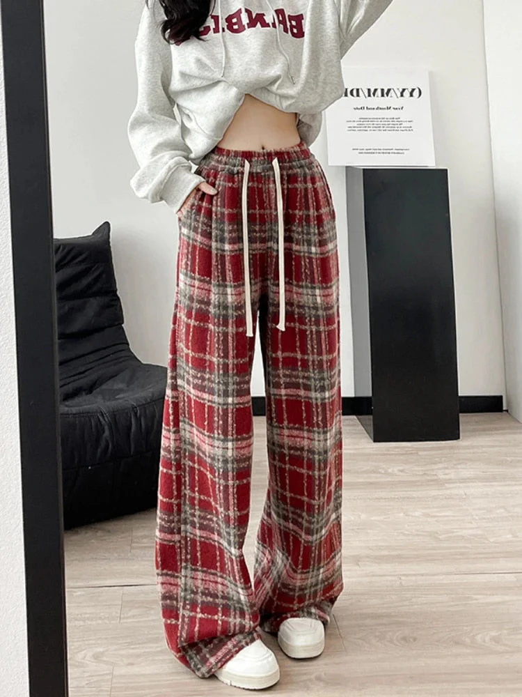 Elegante Vintage-Karo-Wollebene für einen zeitlosen Stil