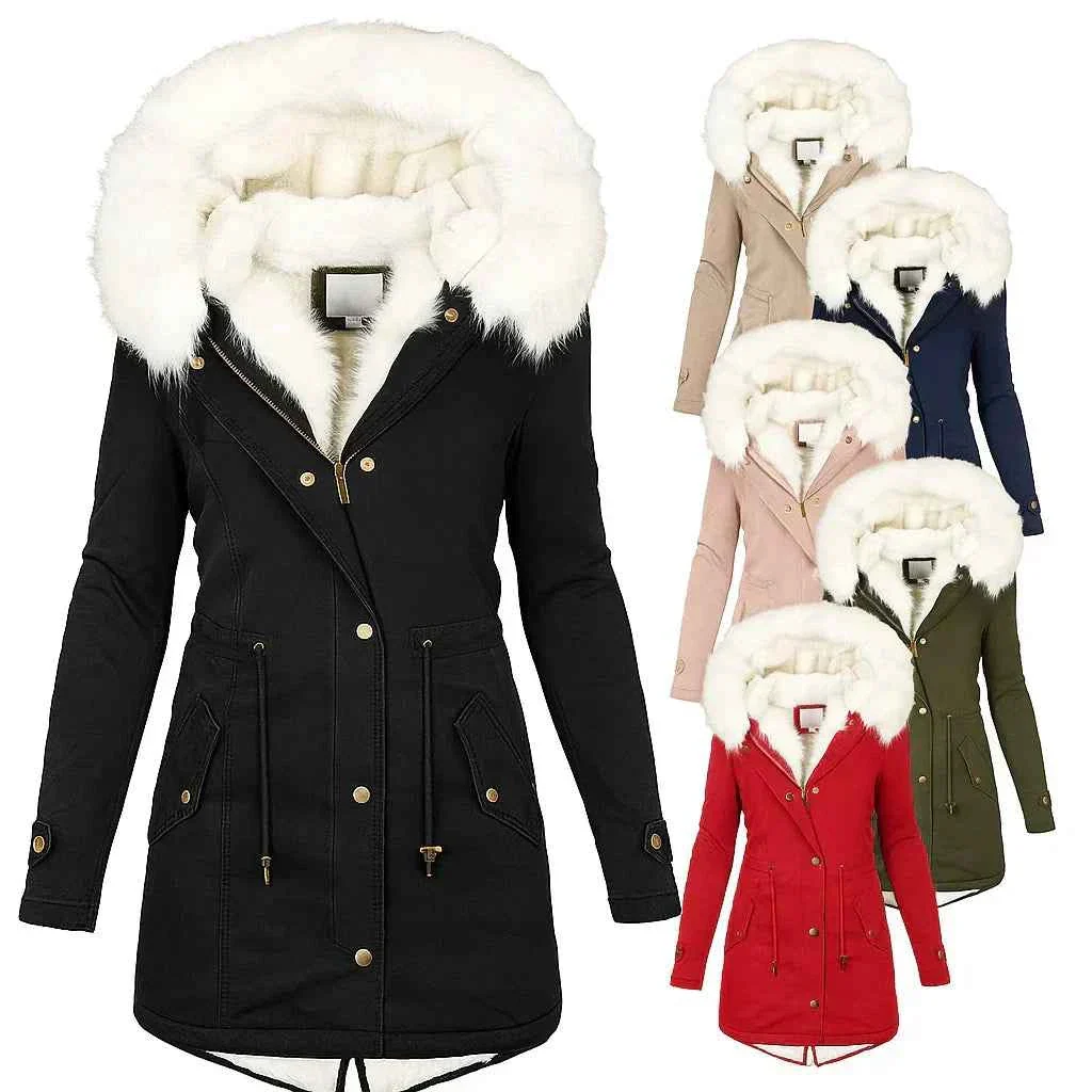 Aurora Luxe Beige Wintermantel - zeitloser Stil, gemütliche Wärme – Bild 3